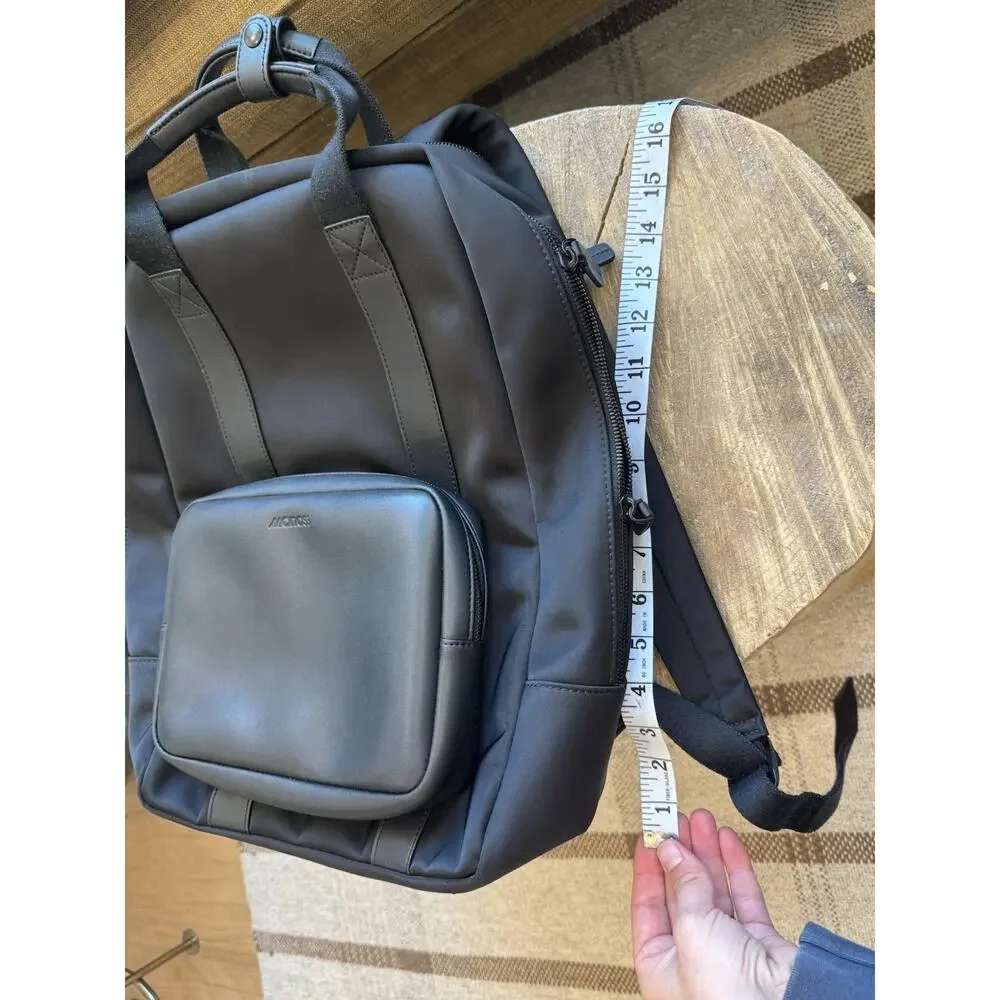 Monos Metro Backpack Black Laptop Nylon Travel Minimal Water Resistant